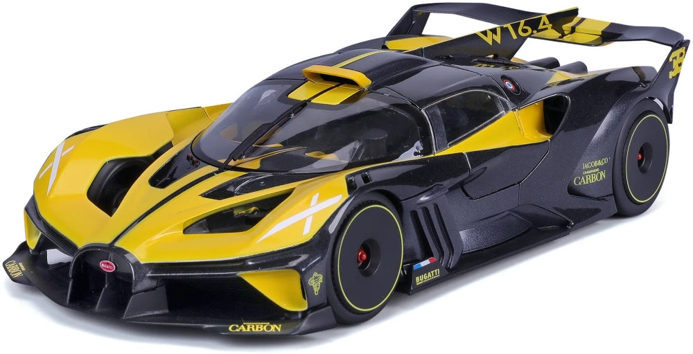 Bugatti Bolide W16.4 Yellow 1:18 Bburago Model (BG11047Y) – ETA. February/March 2027