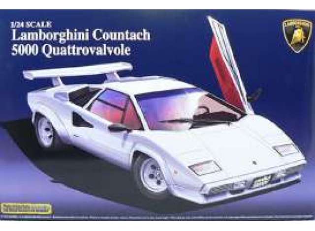 #09 Lamborghini Countach 5000QV (Plastic modelkit) 1:24 Aoshima Model