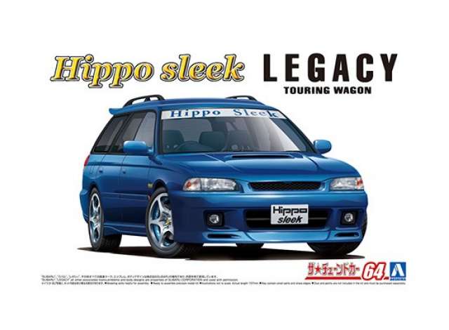 #64 Subaru Legacy Touring Wagon Hippo Sleek BG5, plastic modelkit 1:24 Aoshima Model