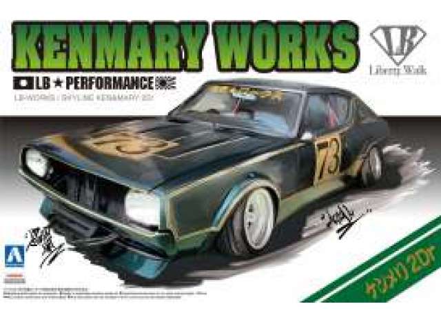 Nissan LB Works Ken Mary 2DR SHODAI, plastic modelkit 1:24 Aoshima Model