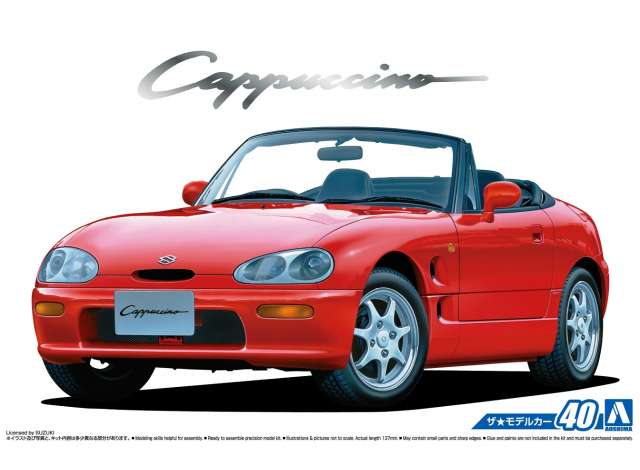 #40 Suzuki Cappuccino EA11R, plastic modelkit 1:24 Aoshima Model