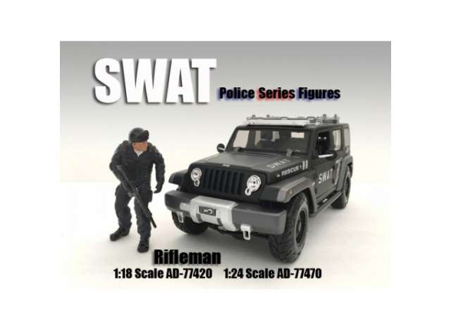 *Swat Team* Rifleman 1:18 American Diorama Model
