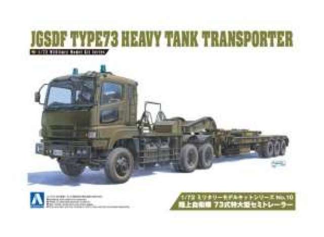 JGSDF Type 73 Heavy Tank Transporter, plastic modelkit 1:72 Aoshima Model