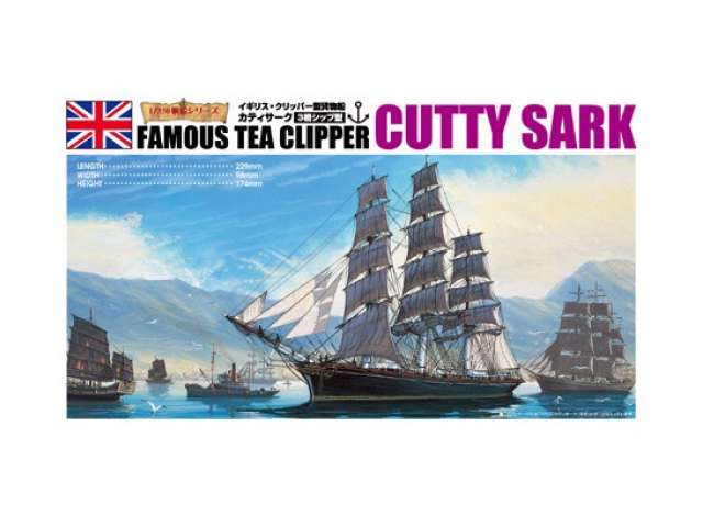 Cutty Sark, plastic modelkit 1:350 Aoshima Model