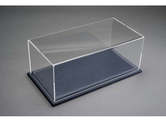 Display Case Maranello with Dark Blue Leather Base - 170x80x70mm. 1:43 Atlantic Model