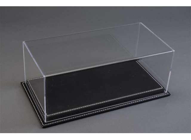 Display Case Mulhouse with Black Leather Base - 230x120x85mm 1:24 Atlantic Model