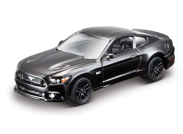 2015 Ford Mustang GT, black 1:64 Bburago Model
