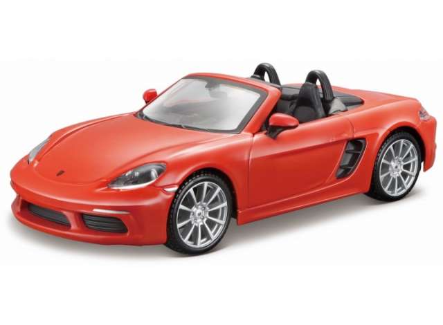 Porsche 718 Boxster Cabriolet, orange 1:24 Bburago Model
