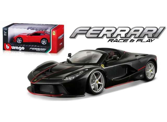 2017 Ferrari Laferrari Aperta, black 1:24 Bburago Model