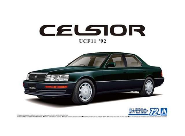 #72 1992 Toyota Celsior UCF11 4.0 c-type F-package, plastic modelkit 1:24 Aoshima Model