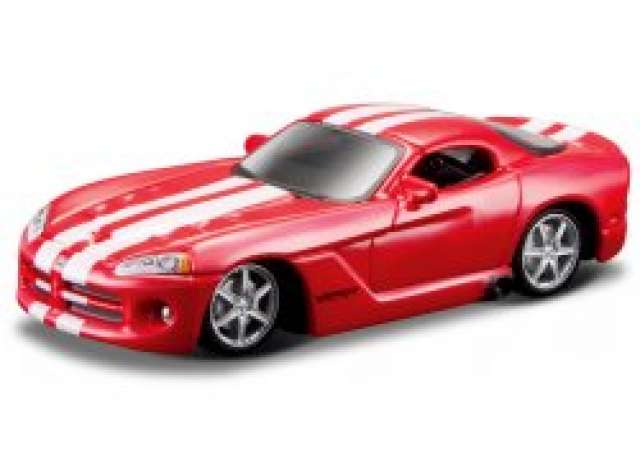 2008 Dodge Viper SRT 10, red/white 1:64 Bburago Model