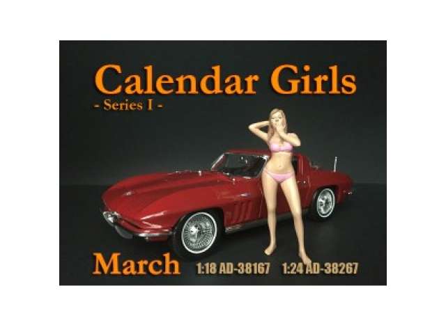 Calendar Girls *March* 1:24 American Diorama Model