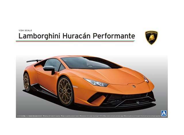 Lamborghini Huracan Performante, plastic modelkits 1:24 Aoshima Model