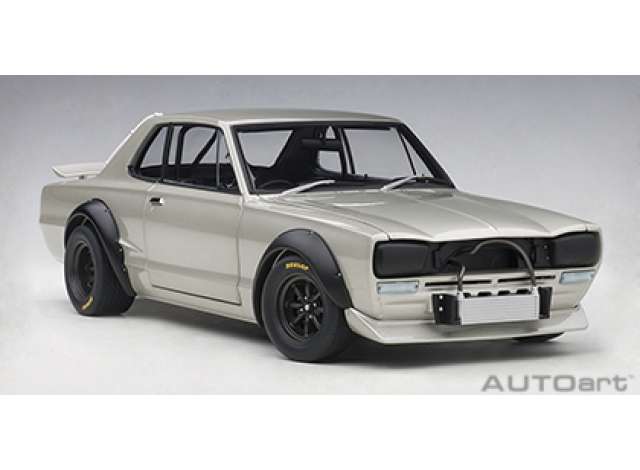 Pre-Order – Nissan Skyline GT-R (KPGC-10) Racing, silver 1:18 AutoArt Model (autoart87277) – ETA. September 2026