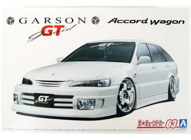 #63 1997 Honda Garson Geraid GT CF6 Accord Wagon, plastic modelkit 1:24 Aoshima Model