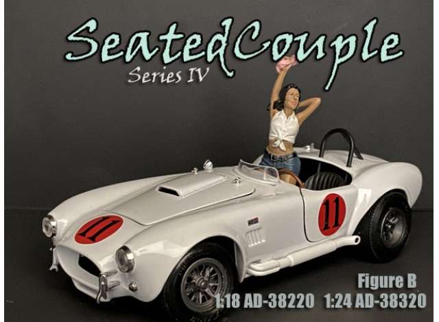 Seated Couple series IV Figure B 1:24 American Diorama Model