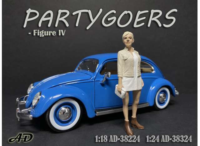Partygoers figure #IV 1:24 American Diorama Model