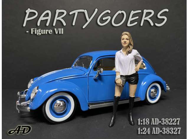 Partygoers figure #VII 1:24 American Diorama Model