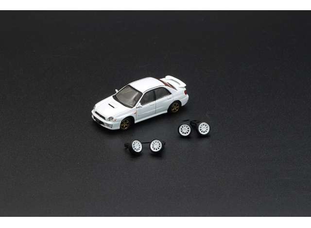 2001 Subaru Impreza WRX LHD, white 1:64 BM Creations Model