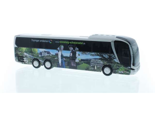 Available To Order – MAN Lion's Coach L KomBus Thuringen, white/green/black 1:87 Rietze Model (RZ74833)