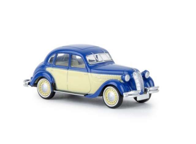 BMW 326, blue/beige 1:87 Brekina Model