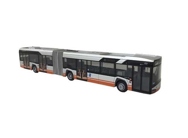 Available To Order – Solaris Urbino 18 *STIB lijn 66*, white/black/orange 1:87 Rietze Model (RZ73128-001)