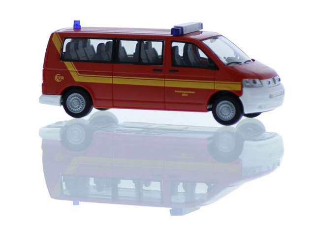 Available To Order – Volkswagen T5 *Werkfeuerwehr Forschungszentrum Julich*, red 1:87 Rietze Model (RZ51932)