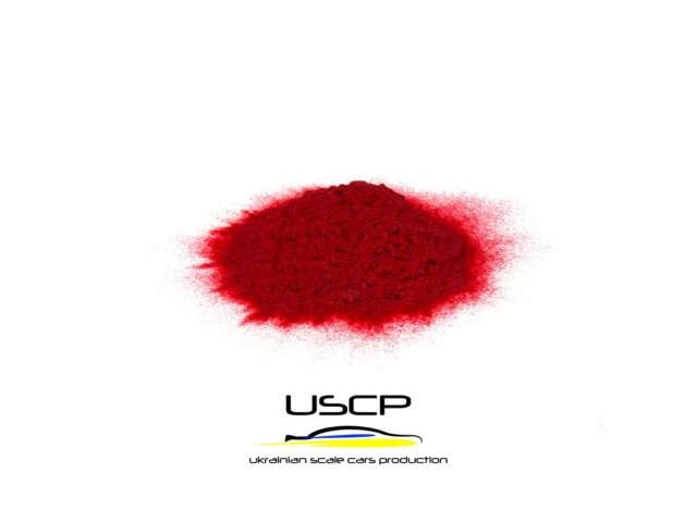 Flocking powder, red 1:0 USCP Model