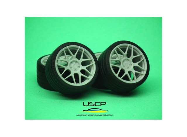 20 inch HRE FF01 with tires 1:24 USCP Model