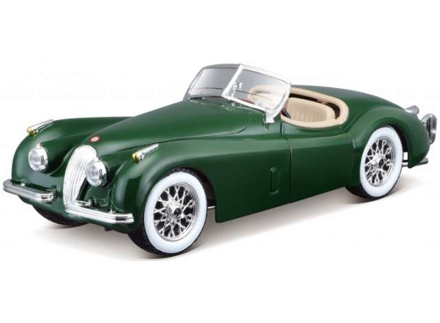 Jaguar XK 120 Roadster, green 1:24 Bburago Model
