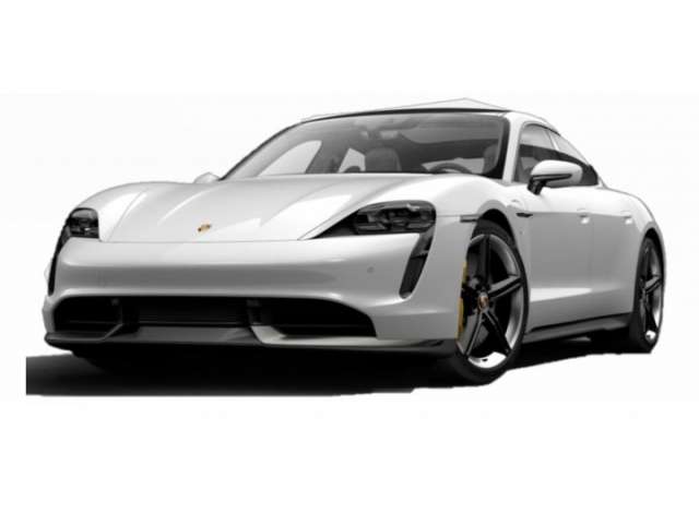 Porsche Taycan, carrera white 1:24 Bburago Model