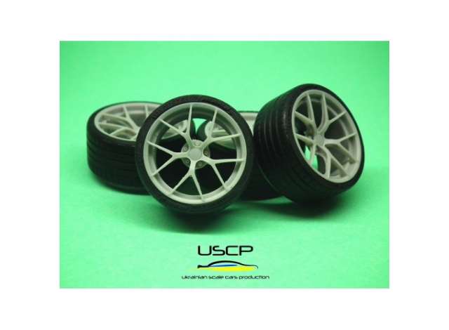 20 inch BBS FI-R with tires 1:24 USCP Model