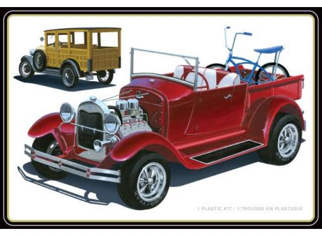 1929 Ford Woody Pickup, plastic modelkit 1:25 AMT Model