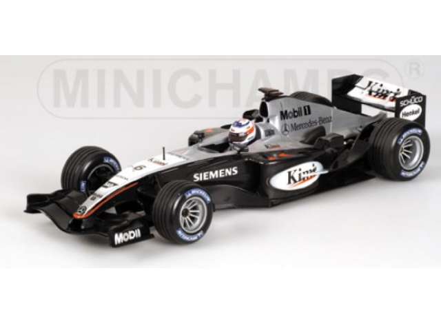 Pre-Order – 2004 McLaren Mercedes MP4/19 Kimi Raikonen, silver/black 1:43 Minichamps Model (mc530044306) – ETA. July/August 2026