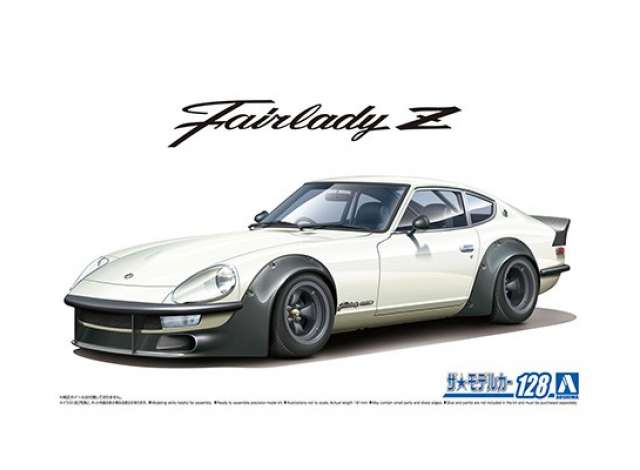 #128 Nissan S30 Fairlady Z Aero Custom Version II, plastic modelkit 1:24 Aoshima Model