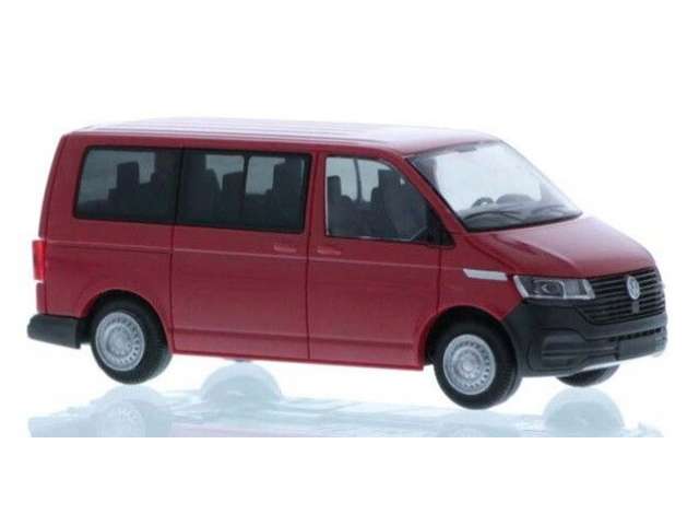 Available To Order – Volkswagen T6.1, short, red 1:87 Rietze Model (RZ11686)