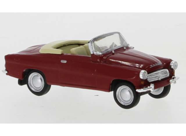 1959 Skoda Felicia, dark red 1:87 Brekina Model