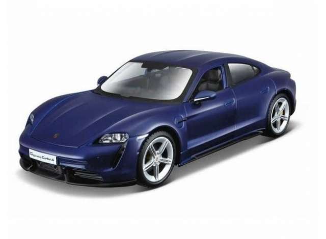 Porsche Taycan, blue 1:24 Bburago Model