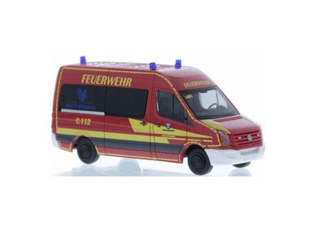 Available To Order – Volkswagen Crafter Feuerwehr Bad Oeynhausen, red/yellow 1:87 Rietze Model (RZ53124)
