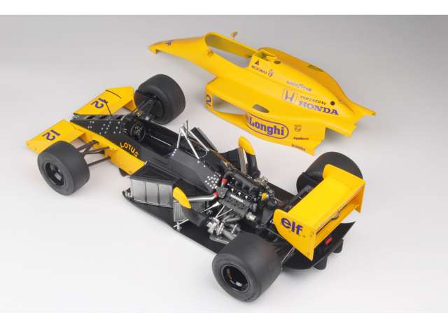 1987 Lotus 99T #12 Ayrton Senna fourth race of the 1987 Formula One World Championship Winner Monaco GP , plastic modelkit 1:12 Beemax Model
