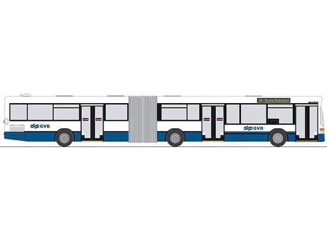 Available To Order – Mercedes Benz O405 GN2 GVB (NL), blue/white 1:87 Rietze Model (RZ76433)