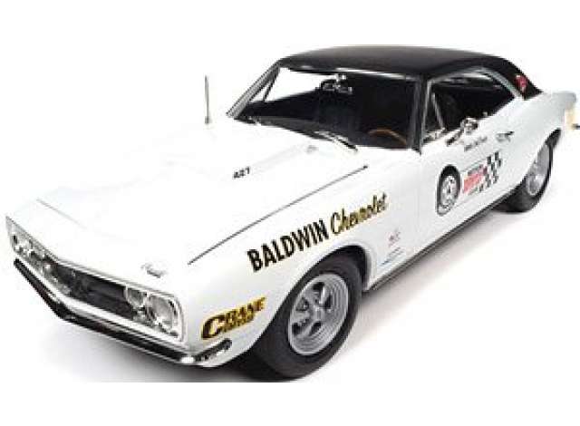 1967 Chevrolet Camaro SS (Baldwin Motion), ermine white 1:18 Auto World Model