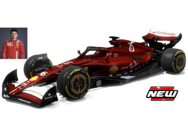 2022 Ferrari SF22 #16 Charles Leclerc Season Car, red 1:18 Bburago Model