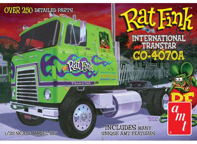 IH Transtar CO-4070A Tractor Hauler Rat Fink, plastic modelkit 1:25 AMT Model