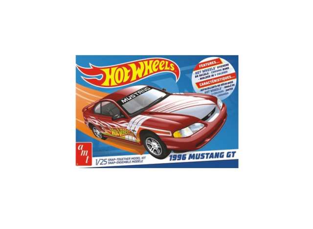 1996 Ford Mustang GT (Snap) 2T, plastic modelkit 1:25 AMT Model