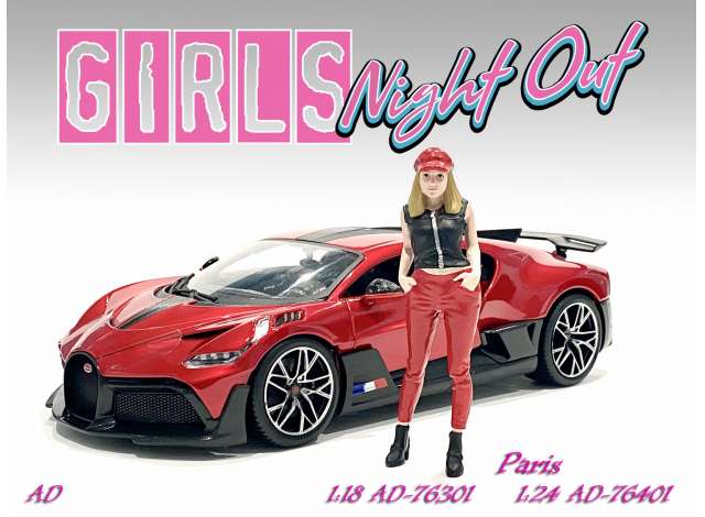 Girls Night Out *Paris* figure 1:24 American Diorama Model