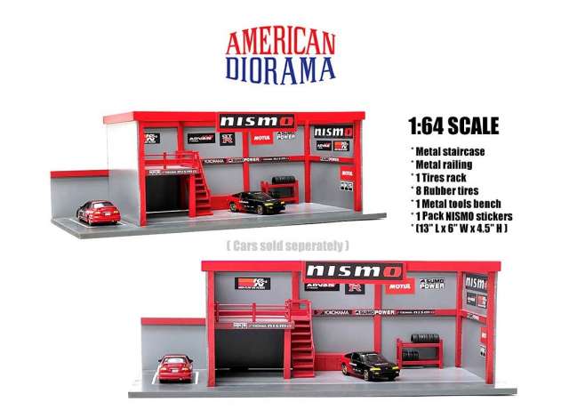 Nismo Garage Diorama 1:64 American Diorama Model