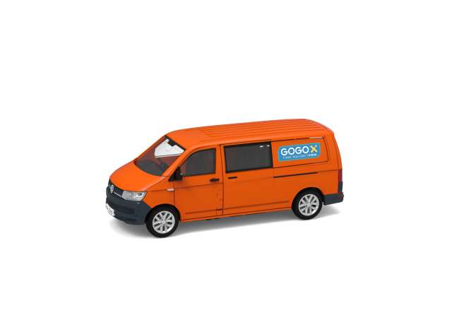 Pre-Order – Volkswagen T6 Transporter *GOGOX*, orange-red 1:64 Tiny Toys Model (tinyATC65461) – ETA. July/August 2026