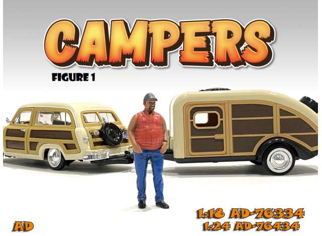 Campers Figure I 1:18 American Diorama Model