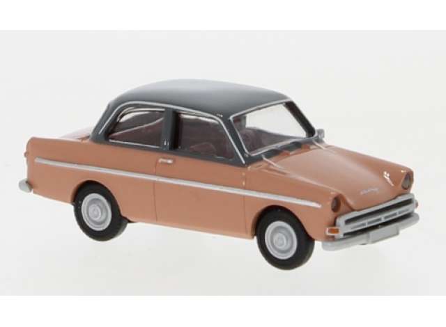 1960 Daf 750, salmon/dark grey 1:87 Brekina Model